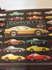 Vtg Automobile Quarterly Magazine Corvette  1953-1982  Poster Ken Rush  picture