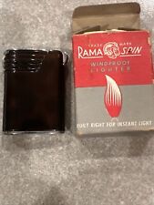 Vintage 1945 streamline art deco Ronson Rama Spin Lighter MINT Box UNLIT picture