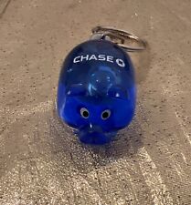 Chase Bank Pig Banking Advertising Logo Keyring Blue Acrylic picture