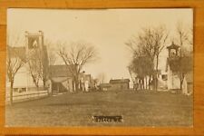 Antique 1910's Whitten Iowa Real Photo Postcard Grass Streets Old Farm Town  picture