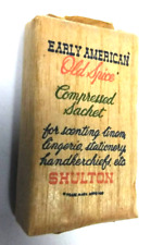 VINTAGE EARLY AMERICAN OLD SPICE COMPRESSED SACHET FOR SCENTING LINEN - SHULTON picture