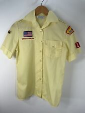 Vintage Boy Scouts Of America  Shirt Youth SZ 8  Oscar De La Renta  ( See Flaws picture