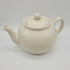 Vintage Pristine England White / Off White Ceramic Teapot with Lid picture