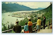 1945 View of Gastineau and Capital City, Juneau, Alaska Postcard picture