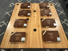 LOT OF 8 EMPTY OLIVA WOODEN CIGAR BOXES ARTS CRAFTS GUITAR picture
