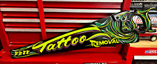 TATTOO REMOVAL Hand Saw SIGN Hand Painted Pinstriped ARTIST Shop Studio Decor Gr picture