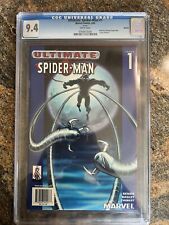 2002 ULTIMATE SPIDER-MAN #1 BLUE TARGET VARIANT LESS THAN 600 PRINTED CGC 9.4 WP picture