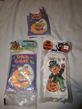 Vintage Halloween Trick Or Treat Paper Goodie Bags Lot From 1981 & 1993  picture