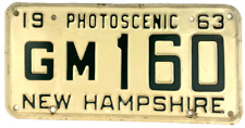 New Hampshire 1963 License Plate Vintage Garage Man Cave Wall Decor Collector picture