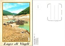 Italy Tuscany Lucca Lago di Vagli The Submerged City Ruins Vintage Postcard picture