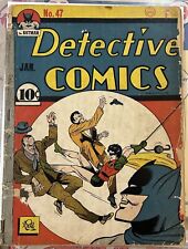 1941 DETECTIVE COMICS #47 BATMAN Low Grade Qualified picture