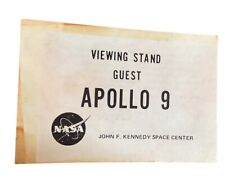 1969 Apollo 9 Viewing Stand Guest Pass NASA John F Kennedy Space Center JQE1 picture