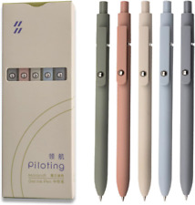 UIXJODO Gel Pens, 5 Pcs 0.5mm Japanese Black Ink Pens Fine Point Smooth Writing picture