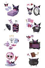 RE-MENT Sanrio Kuromi's Gothic Room 8Pack BOX (CANDY TOY) New picture