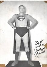VINTAGE 1955 George Reeves Superman DC Comics Postcard picture