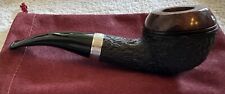 🇬🇧 Ferndown ** 2 Star Bark Reo Author / Bulldog Relief Briar Pipe by Les Wood picture