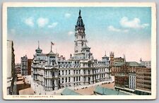 City Hall Philadelphia PA Pennsylvania Sunrise WB Postcard UNP VTG Unused picture