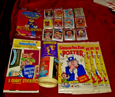 1985 GPK & STAR TREK SEALED LOT:POSTERS BUTTONS BALLOONS CUP & WAX PACKS VINTAGE picture