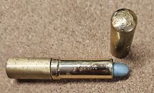 Vintage Revlon Frosted Green Lipstick Gold Tone Tube picture