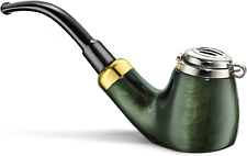 Mr. Brog Full Bent Smoking Tobacco Pipe - Model No: 21 Old Army Green - Pear Woo picture