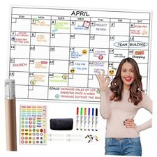 CLEVER CLEAN Large Dry Erase Wall Calendar - 24