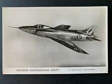 RPPC Postcard British Vickers Supermarine Swift RAF Fighter Jet picture