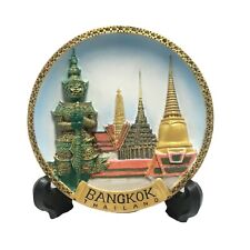 The Grand Palace 3D Collector Plate with Stand Souvenir of Bangkok Wall Hanging picture