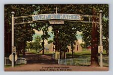 St Mary's OH-Ohio, Camp St Mary's, Evangelical United Brethren Vintage Postcard picture