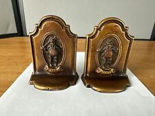 Tony Weller Vintage Charles Dickens Bronze/Cast Iron Bookends Pair Antique picture