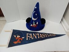 Mickey the Sorcerer & Vintage Disney Fantasyland Pennant picture