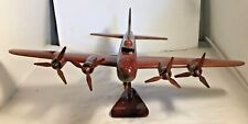 B-29 Super Fortress Handcrafted Natural Premium Wood Desk Model picture
