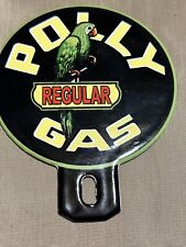 Vintage Style Small 5 Inch Musgo  Gasoline Advertising Porcelain  Sign picture