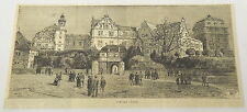 1884 magazine engraving ~ THE OLD CASTLE ~ Darmstadt Germany picture