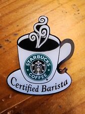 RARE Vintage Starbucks Certified Barista Pin (circa 2002) picture