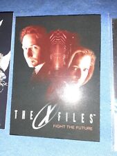 1998 Topps The X-Files Fight The Future Movie PROMO Trading Card P1 RARE INSERT picture
