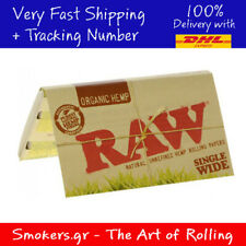 5x Raw Double Single Wide Organic Hemp Cigarette Rolling Paper (500 sheets) picture
