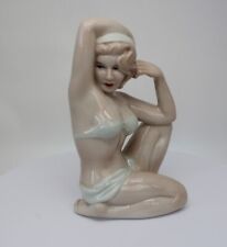 Figurine Bathing Beauty Sexy Art Deco Style Art Nouveau Style Porcelain picture