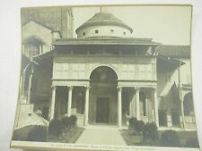 Architectural Cabinet Photo of Chiostro di S.Croce Capella Pazzi Firenze 1900 picture