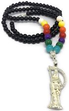 Holy Death’s 7 Powers Necklace Rosary Style. Collar De Las 7 Potencias Rosario picture