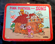Vintage Pink Panther and Sons Metal Lunch Box NO THERMOS picture