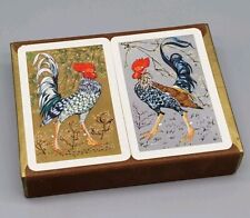 Vintage Fournier Double Deck Rooster Playing Cards Spain Unused picture