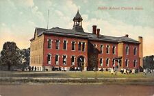 Clarion IA Children on Playground @ Public School (Old HS?) Postcard c1908 picture