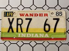SUPER RARE 67 Mercury Cougar XR7 Vanity Indiana Wander License Plate Genuine 85 picture