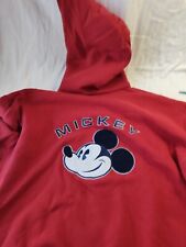 The Disney Store Red Pull Up Hoodie Mickey Forever, That's Swell XXL picture