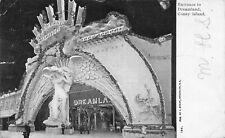 Entrance to Dreamland, Coney Island, Brooklyn, NYC, Circa 1905 Postcard, Used  picture