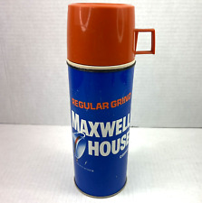 Vintage Maxwell House Coffee Advertising Thermos Vacuum Bottle 1970 General Food picture