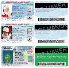 Santa Claus Driver License Grinch ID Card Novelty Christmas Gift picture