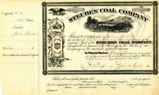 Steuben Coal Co. - 1866 Stock Certificate - Mining Stocks picture