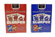 2 Decks  Bicycle Slurpee 7 Eleven Playing Cards Red & Blue Foil Made In USA 2020 picture