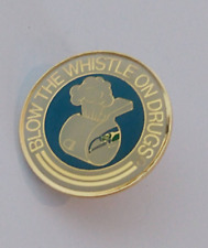 Blow the Whistle on Drugs Lapel Pin picture